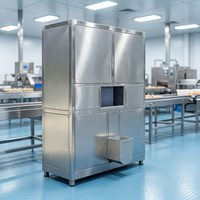 Machine à glaçons en cubes entièrement automatique, taille de glaçon personnalisée, grande capacité, équipement de fabrication de glace industriel pour les entreprises de stockage frigorifique