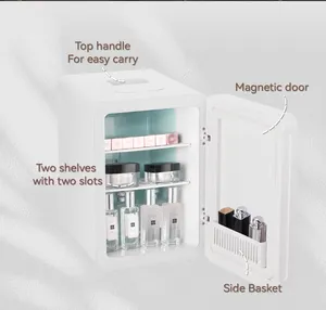 Mini geladeira portátil 10l para carro, geladeira elétrica e portátil, aquecedor para automóveis
