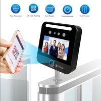 Máquina de Control de Asistencia con Pantalla Táctil IPS HD de 5 Pulgadas, Reconocimiento Facial Biométrico con IA, Escáner de Códigos QR, Aplicación, Resistente al Agua, Acceso con Tarjeta RFID