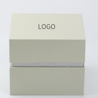 Boîte cadeau carrée de luxe personnalisée TIME TOKEN en carton blanc avec doublure en cuir PU pour montre, fabricant d'emballages en papier
