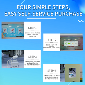 Thỏ đỏ fastserving tự phục vụ Máy làm kem phù hợp sữa chua đông lạnh máy bán kem thương mại - Product Image 5