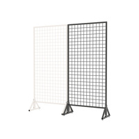 Étagères promotionnelles de stalle de support de maille d'assurance qualité présentoir de panneau de grille en métal de base en T