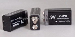 Xiongjian ชาร์จได้9V 5400mWh USB เซลล์แบตเตอรี่ลิเธียมไอออนแพคแบตเตอรี่<span class=keywords><strong>4</strong></span> in 1 600mAh 27000mWh 3000mAh - Product Image 5