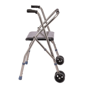 Aluminum Alloy <b>Rollator</b> Walker With Seat And Wheels For Mobility Assistance - Product Image 2