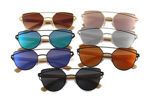 2025 mode Logo personnalisé lunettes de soleil de haute qualité métal cadre unisexe lunettes de soleil printemps charnière en gros bambou lunettes de soleil - Product Image 3