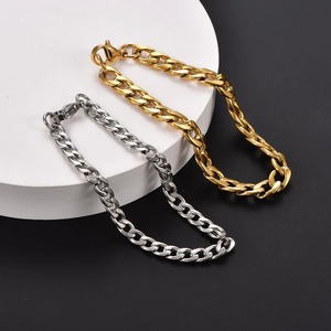 Hip Hop <b>Gold</b> Silver Color Figaro Link Hand Chain Stainless Steel Figaro <b>Bracelet</b> Punk <b>Boy</b> Wrist Jewelry Fashion Accessories - Product Image 5