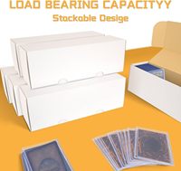 Boîte de rangement pour cartes à collectionner, boîte de rangement pour cartes de baseball, capacité de 1200 protège-cartes, convient aux sports, au football, au basketball