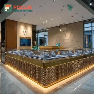 Sistema de Exhibición de Joyería Moderno con Acabado Laminado, Mostrador de Vidrio para Centro Comercial - Product Image 3