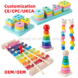 ชุดของเล่นเพื่อการศึกษาสำหรับเด็กเด็กผู้ชายเด็กผู้หญิงตัวต่อ3D ปริศนาเกมดนตรีแบบมอนเตสซอรี่ - Product Image 2