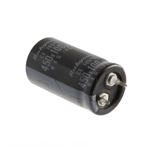 ตัวเก็บประจุแบบ Through Hole CAP ALUM 100UF 20% 420V SNAP TH ของผู้ผลิต Channel 100 uF รุ่น 420HXG100MEFC20X35 - Product Image 1