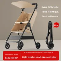 Poussette bébé légère et compacte, pliable, avec cadre métallique, pour s'asseoir et se recoucher