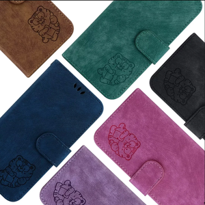Funda de Cuero Mate con Diseño de Tigre para <span class=keywords><strong>iPhone</strong></span> 17 Air, 17E, 16E, 16, 15, 14, 13 Pro, 12 Mini, 11 Pro Max, X, XS, XR, 7, 8, 6 Plus, con Función de Soporte - Product Image 5