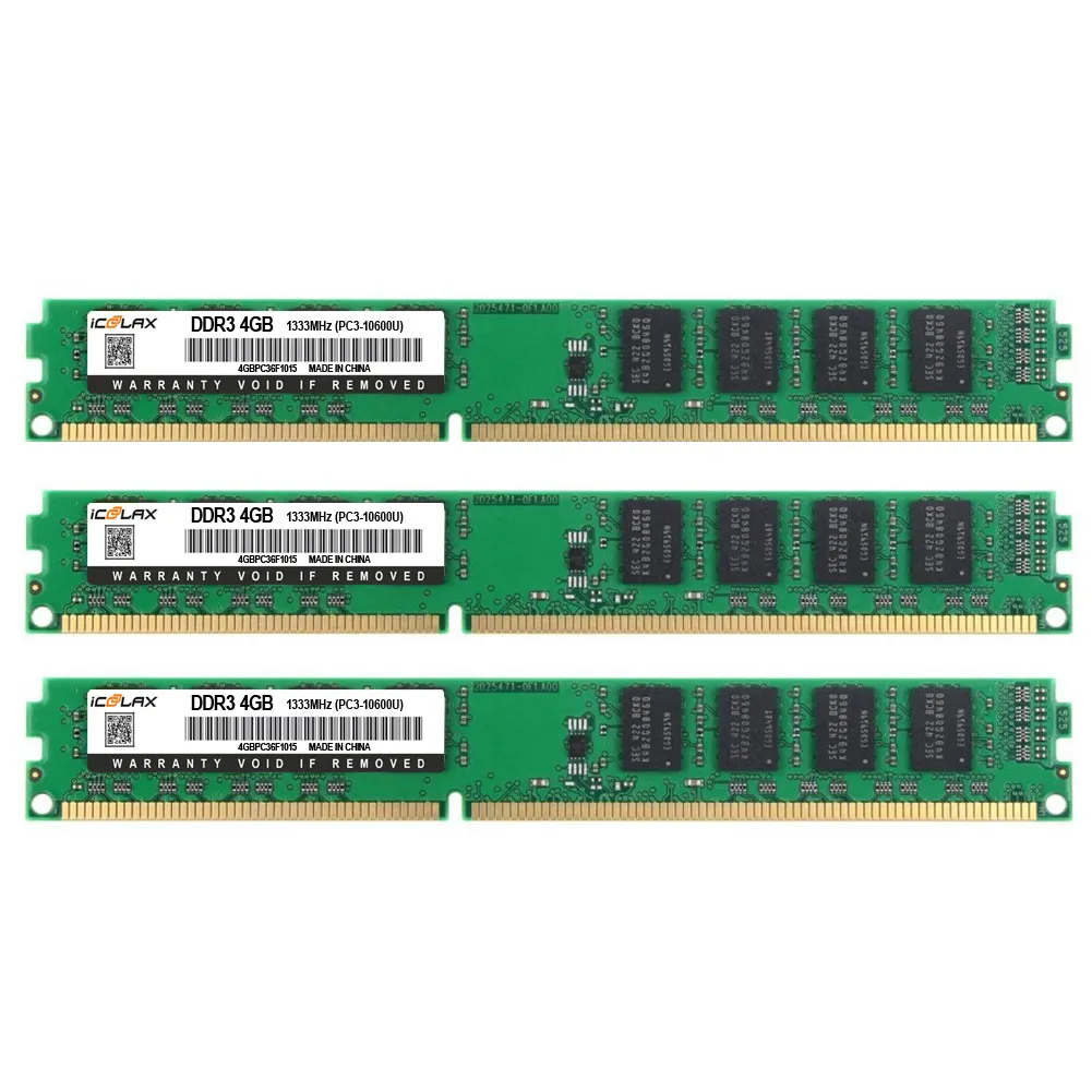 Icoolax 4Gb 8Gb Ddr3 1066Mhz 1333Mhz 1600Mhz PC3-8500U PC3-10600U PC3-12800U 240pin Dimm Desktop Geheugen Ram Intel Amd Compatibel