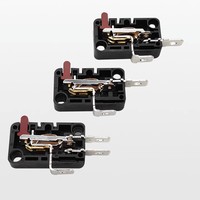 Mini micro-interrupteur 10A 16A 250VAC en plastique SPDT IP55 à verrouillage automatique pour interrupteurs de fin de course électriques