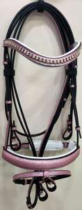 Brida de Cuero Premium Duradera para Caballo con Herrajes de Acero Inoxidable, Ajustable para Equitación Inglesa, Entrenamiento y Competición - Product Image 3