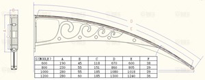 <span class=keywords><strong>Tettoia</strong></span> angolare <span class=keywords><strong>esterna</strong></span> in PC solido da 2,7 mm con supporti in plastica rinforzata, tenda da sole OEM per progetti residenziali - Product Image 5