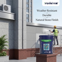 Peinture acrylique liquide haute performance pour granit, finition mate ou brillante, pour usage extérieur, application au pistolet - Projet professionnel