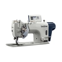 Machine à coudre Brother T-8752D à double aiguille, informatisée, à entraînement direct, avec grand crochet rotatif et coupe-fil automatique pour couture d'angle