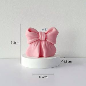 Vela Aromática Hecha a Mano con Lazo 3D, Delicado Lazo Tridimensional y Larga Duración, Ideal para Regalos de Cumpleaños y Decoración del Hogar - Product Image 5