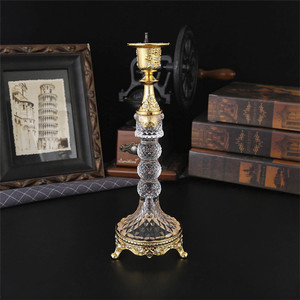 Candélabre européen à 5 têtes en verre et métal doré, motif fleur <span class=keywords><strong>de</strong></span> cerisier en relief, pour centre <span class=keywords><strong>de</strong></span> <span class=keywords><strong>table</strong></span> <span class=keywords><strong>de</strong></span> <span class=keywords><strong>mariage</strong></span> ou décoration intérieure - Product Image 6