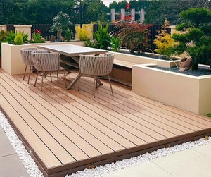 Nhanh chóng cài đặt mịn ngoài trời WPC decking Board Gỗ nhựa composite Terrace 3D nổi decking tầng - Product Image 4