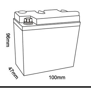 TCS 6N4B-2A オートバイ用鉛蓄電池 - Product Image 2