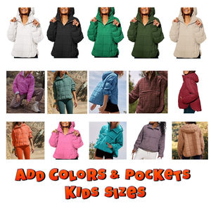 <span class=keywords><strong>Anorak</strong></span> Puffer Pullover Butter Yellow Chaqueta con capucha acolchada Chaqueta acolchada con capucha para invierno Chaqueta acolchada - Product Image 4