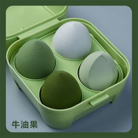 WELLFLYER MASP-262 4 pièces/boîte éponge de maquillage oeuf mélange éponge fond de teint applicateur éponges cosmétiques maquillage poudre bouffée outils