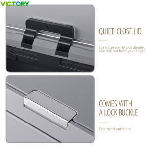 Cubo de Basura de Acero Inoxidable con Tapa a Presión y 4 Patas Altas, Disponible en 13L, 20L, 30L, 40L, 50L para Cocina y Sala de Estar - Product Image 5