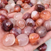 Quartz de feu naturel poli de 2-3 cm, pierres et gravier de quartz pour la décoration intérieure