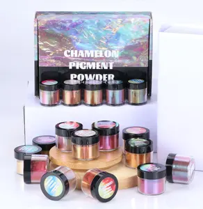 Osbang 10g 12 Colors Magic Color Chameleon Pearl Pigments Mica Powder Magic Color-Change For Automotive Paints Cosmetic And DIY