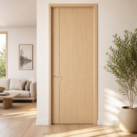 Porte intérieure moulurée avec kit de quincaillerie complet pour bureaux, salles de réunion et décoration en gros