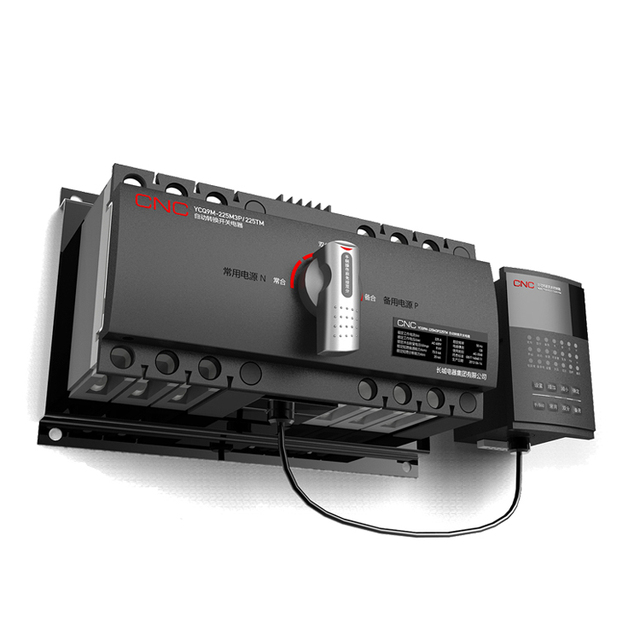 CNC Integrated/Split Type ATS on OFF Switch 63A 125A 250A 400A 630A 3P/4P Automatic Transfer Switch With Remote Control RS485