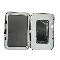 Porte en aluminium verrouillée à 2 points pour caravane, remorque, camping-car, camping-car, porte 750*1150mm