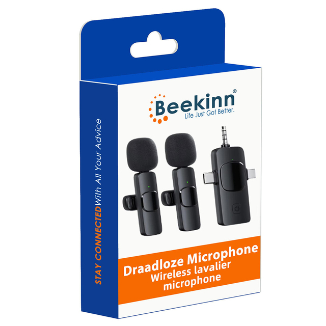 Professional Lapel Omnidirectional 3 in 1 USB-C Noise Reduction Mini Wireless Lavalier Microphones Lavalier Wireless para