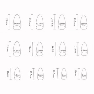 Set <span class=keywords><strong>de</strong></span> 24 Piezas <span class=keywords><strong>de</strong></span> <span class=keywords><strong>Uñas</strong></span> Postizas Acrílicas Estilo Coffin en Tonos Nude <span class=keywords><strong>y</strong></span> <span class=keywords><strong>Rosa</strong></span> Almendra con Lazo <span class=keywords><strong>Blanco</strong></span> Minimalista para Salón o DIY - Product Image 6