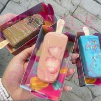 Boîte de plateau de Popsicle de crème glacée à emporter personnalisée pour l'emballage de trempage de chocolat porte-bâton de Ice Pops assiette de Pop de gâteau de bateau d'aliments sucrés