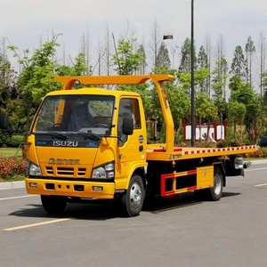 Camión de Rescate Isuzu 600P 4x2 de 4 Toneladas con Plataforma Plana, Camión de Remolque de 5 Toneladas con Plataforma Deslizante para Rescate de Automóviles - Product Image 2