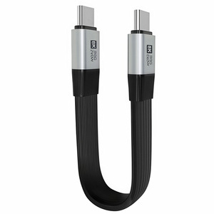 Câble USB-C actif en cuivre à angle droit 80 Gbps 240 W avec gaine en PVC pour vidéo 8K, streaming VR, <span class=keywords><strong>Thunderbolt</strong></span> 4/<span class=keywords><strong>3</strong></span> et charge rapide - Product Image 2