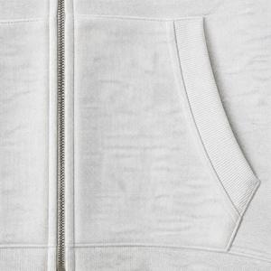 Sweat à capuche court gris chiné zippé avec épaules tombantes et poignets côtelés pour femme – Idéal pour le streetwear, l'entraînement et les activités sportives - Product Image 6