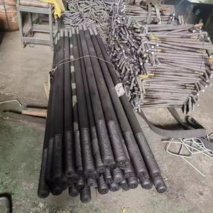 Boulons en J pour poteaux d'éclairage et mâts, en acier au carbone zingué/galvanisé à chaud, tailles M20-M64, pour fixation <span class=keywords><strong>de</strong></span> bases <span class=keywords><strong>de</strong></span> lampadaires - Product Image 5