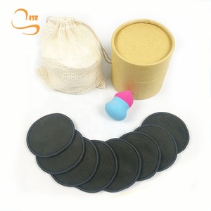 8cm les meilleures lingettes démaquillantes en bambou réutilisables de marque privée, tampon nettoyant en <span class=keywords><strong>coton</strong></span> - Product Image 3