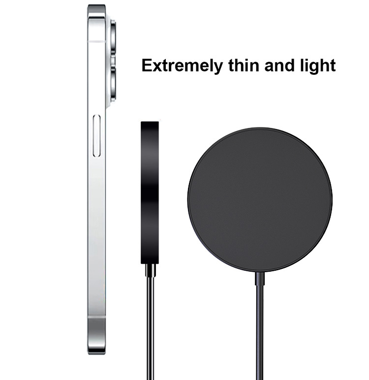 Magnetic Wireless Charger Pad 15W 2 in 1 Fast Qi Charging Station for Phone 17 16 15 14 & Earbuds Slim Portable Charger · image 5