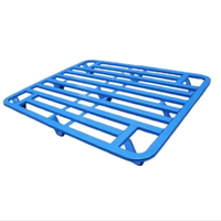Palettes en acier robustes haute performance Yuge, coins arrondis, empilage bidirectionnel durable, charge dynamique 1,0t, logistique industrielle