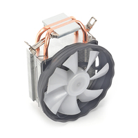 Nuevo Enfriador de CPU con 2 Tubos de Calor, Ventilador Vertical de Torre de Aluminio, Universal para FM FM2 AM2 AM3 AM4 AM5 I3 I5 I7 I9 LGA 775 115X 1200 1366 1700 2011