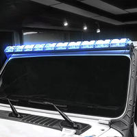 Barre lumineuse LED RGB Aurora Halo Arctique 10-50 pouces 124W-620W 7 couleurs lumineuses 12V pour toit de SUV, MPV, pare-chocs avant, tout-terrain