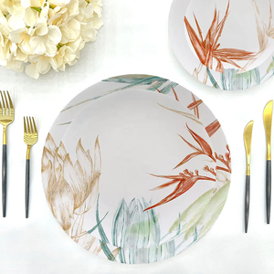 Assiette à pain en céramique de 6,5 pouces, qualité hôtelière, vaisselle PC de luxe pour événements domestiques de Noël, motif 13 pouces - Product Image 2