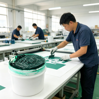 Plastisol à base d'huile à séchage rapide pour sérigraphie, sans PVC, compatible avec les imprimantes textile/polyester/coton Octopus