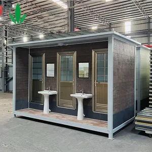 2024 Schlussverkauf Container-Toilettengebäude mobile Toilettenkabine mit Wandhängende Toilette