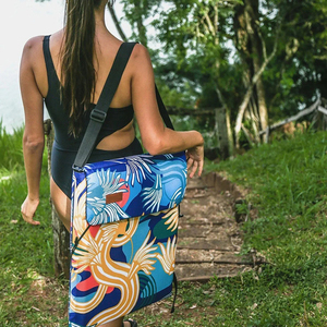 Silla <span class=keywords><strong>plegable</strong></span> de diseño personalizado para exteriores, silla de playa <span class=keywords><strong>con</strong></span> correa, mochila <span class=keywords><strong>con</strong></span> patrón de océano, Color, venta al por mayor - Product Image 6